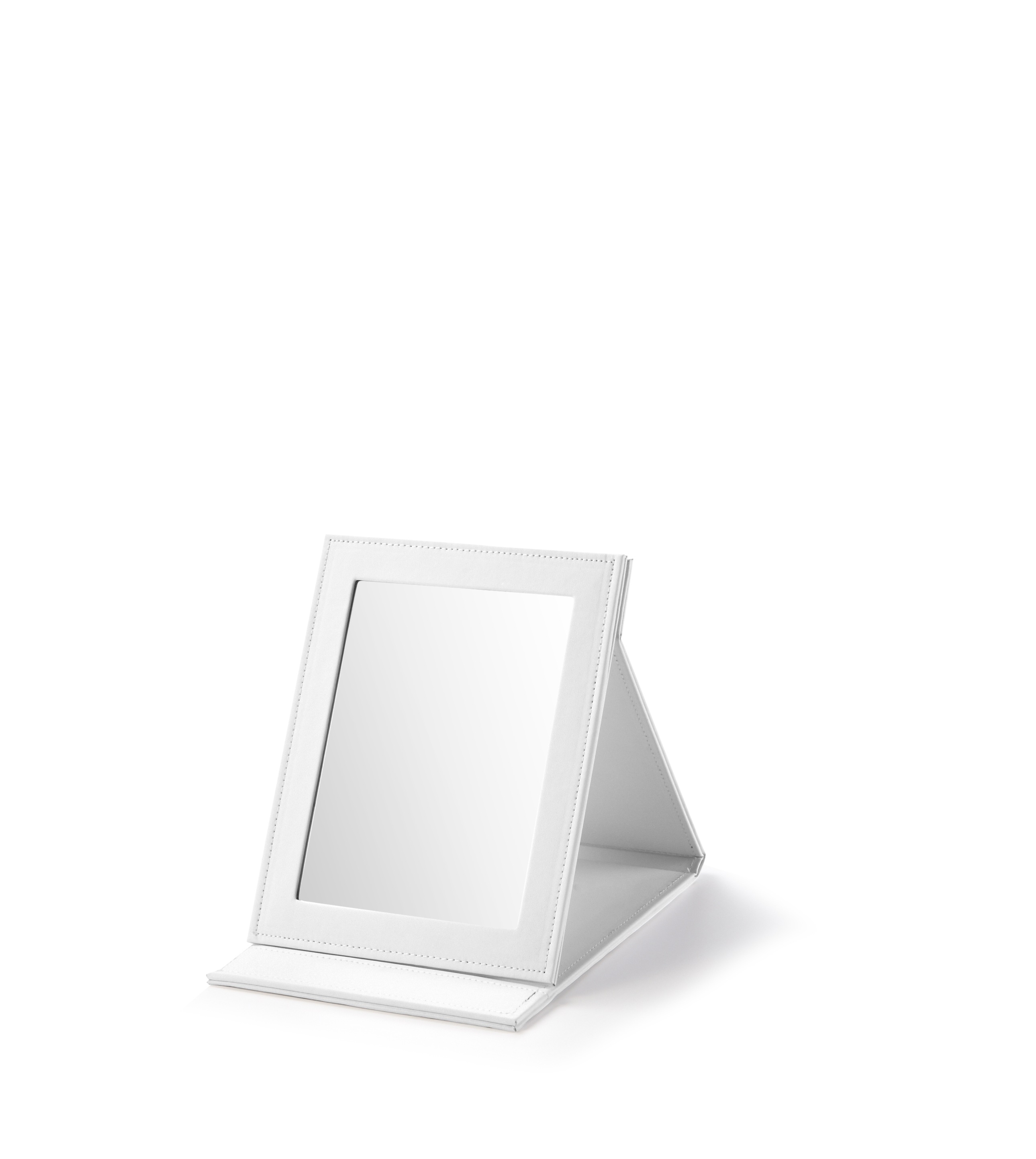 White Small Rectangle Foldable Mirror