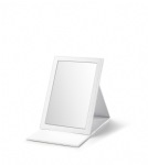 White Large Rectangle Foldable Mirror