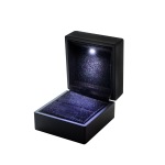 Novel Box LED Light Ring Display Box In Black