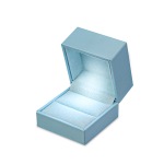 Novel Box LED Light Ring Display Box In Light Blue