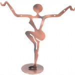 Copper/ Metal Lg. Dancer Earring Display