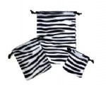 Zebra Flannel Bag 2 x 2 1/2