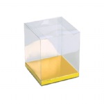 Clear Boxes with Gold Bottom
