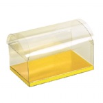 Clear Plastic Chest with Gold Bottom