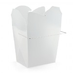 Frosted White Take Out Boxes