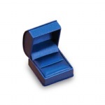 Leatherette Roll Top Ring Box