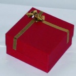 Cardboard T-Earring Pendant Box with a Bow
