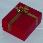 Cardboard Wide Pendant Box with a Bow