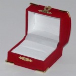Velour Treasure Chest Ring Box