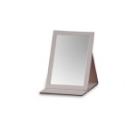 Chocolate/Beige Large Rectangle Foldable Mirror