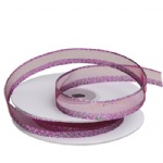 Purple Sheer Ribbon with Shimmery Edge