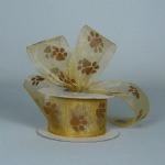 Toffee Sheer with Chocolate Paw Print