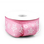 Pink Star Print Ribbon
