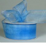 Light Blue Two-Toned Sheer Ribbon