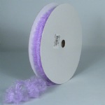 Lavender Elastic Ruffled Organza Ribbon