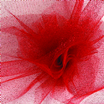 Sparkle Red Tulle Ribbon