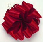 Red Double Face Satin Ribbon 7/8'' x 100 yds