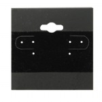 Plain Black Hanging Earring Card (x100)