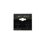 Black "14 K.T. Gold"  Hanging Earring Card (x100)