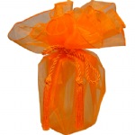 Orange Sheer Wrapper w/ Tassel
