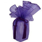 Purple Sheer Wrapper w/ Tassel
