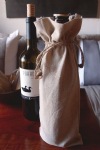 Linen Wine Bag with Jute Cord