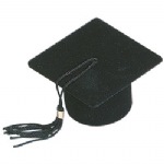 Black Graduation Hat Ring Box