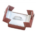 Leatherette Double Door Ring Box 