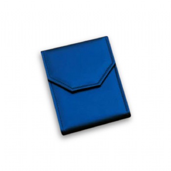 Large Leatherette Navy Blue Pearl Folder