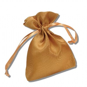 Square Satin Drawstring Pouch  		  		  	       
