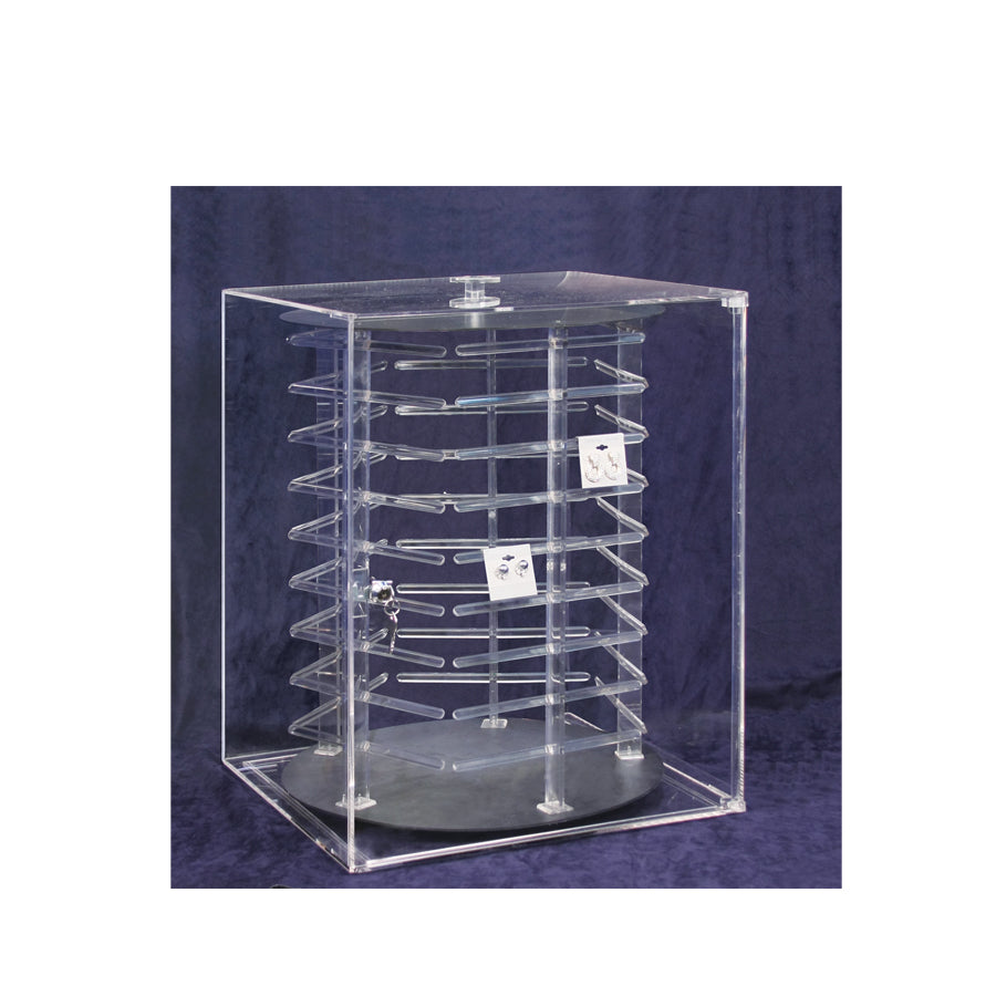 Rotating Acrylic Earring Display Cases