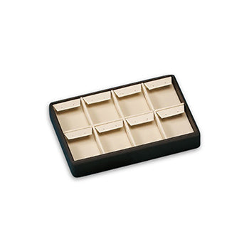 Chocolate/Beige Leatherette Display Trays