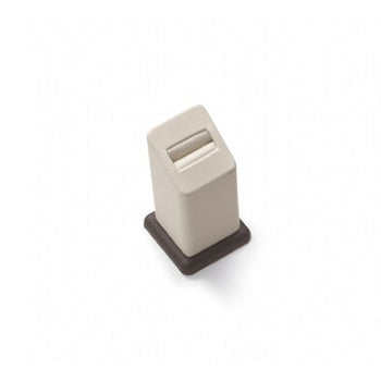 Chocolate/Beige Leatherette Ring Displays