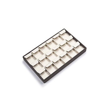 Chocolate/Beige Leatherette Earring Displays