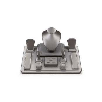 Silver Gray Leatherette Window/Showcase Display