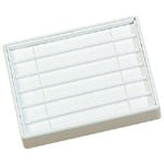 White Leatherette Bracelet Trays