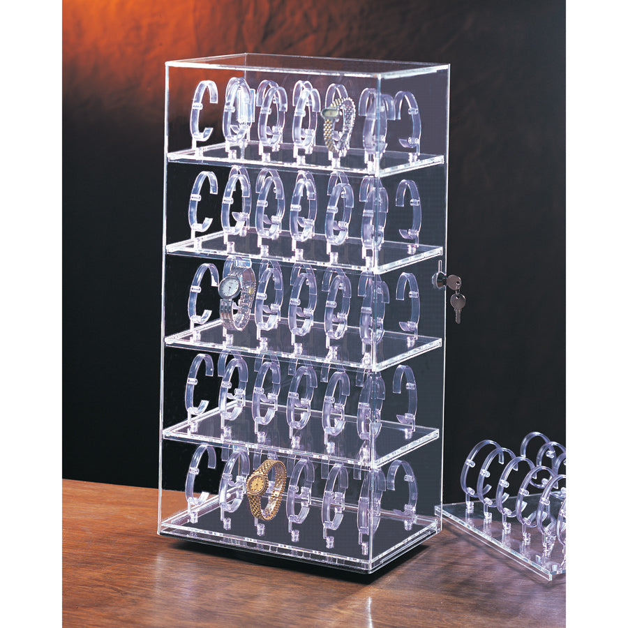 Rotating Acrylic Watch Display Cases