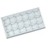White Leatherette Earring Trays