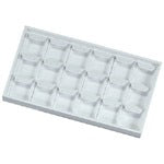 White Leatherette Earring Trays