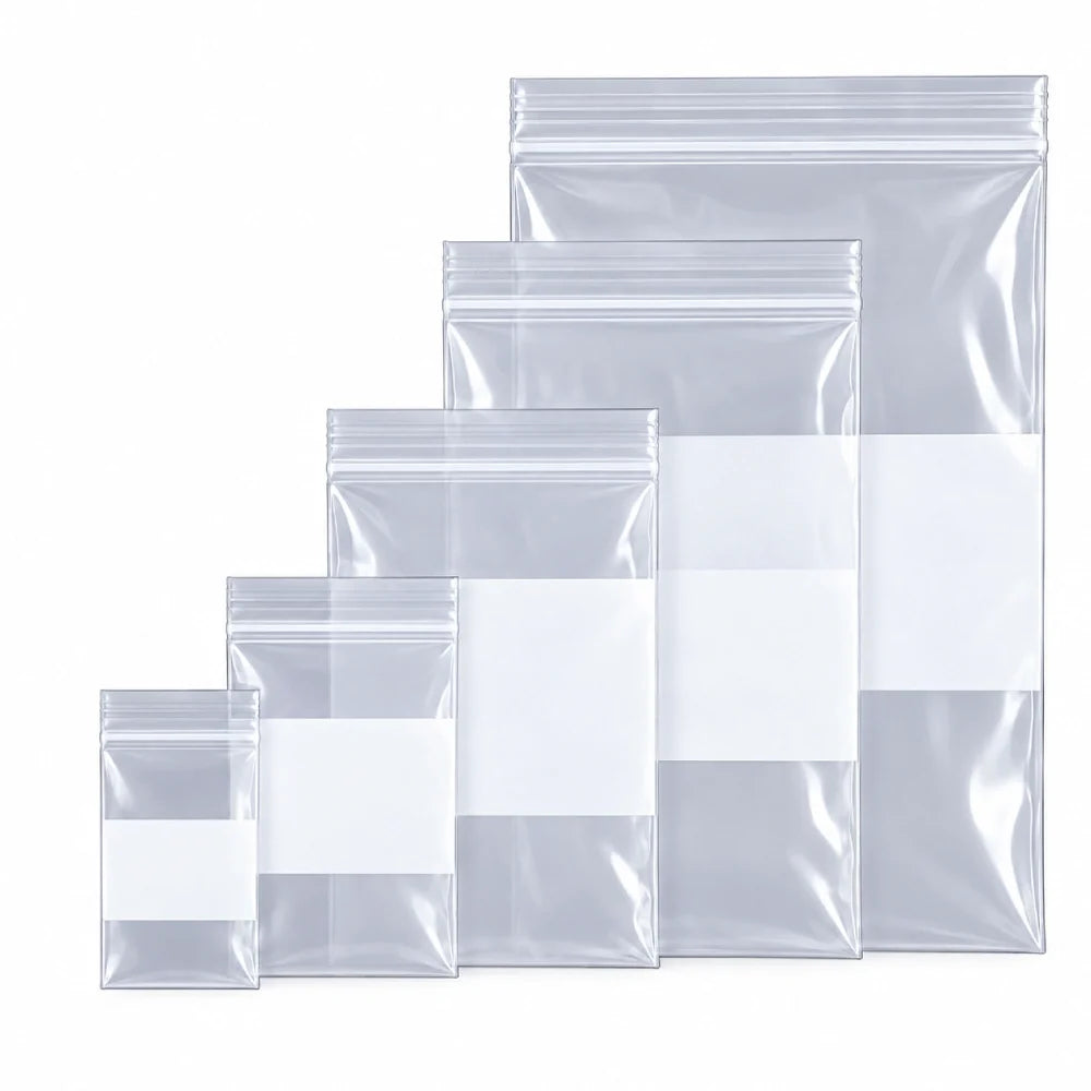 Zip Lock Bag With Writing Block