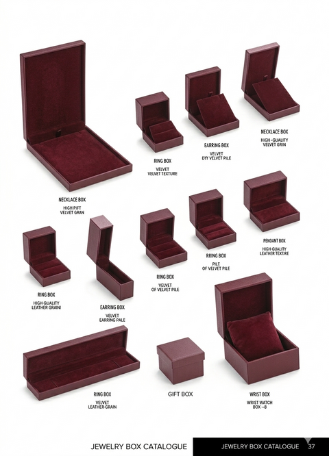 Burgundy Leatherette Box Collection