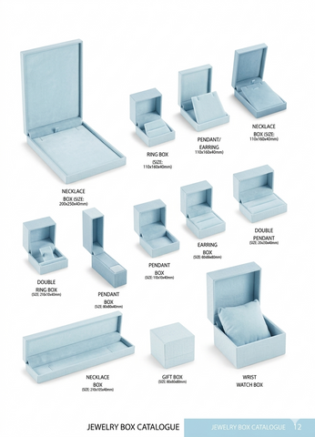 Light Blue Leatherette Box Collection