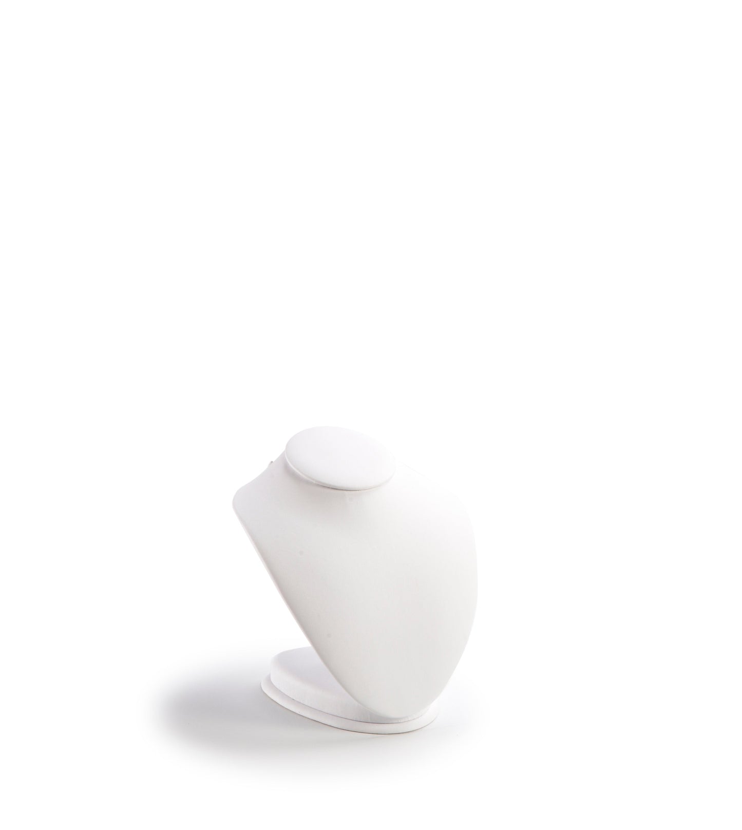 White Leatherette Large Neckform