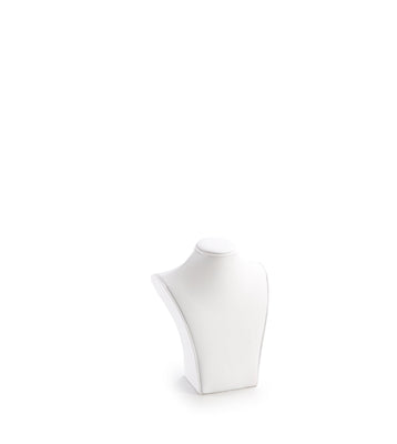 White Leatherette Medium Neckform
