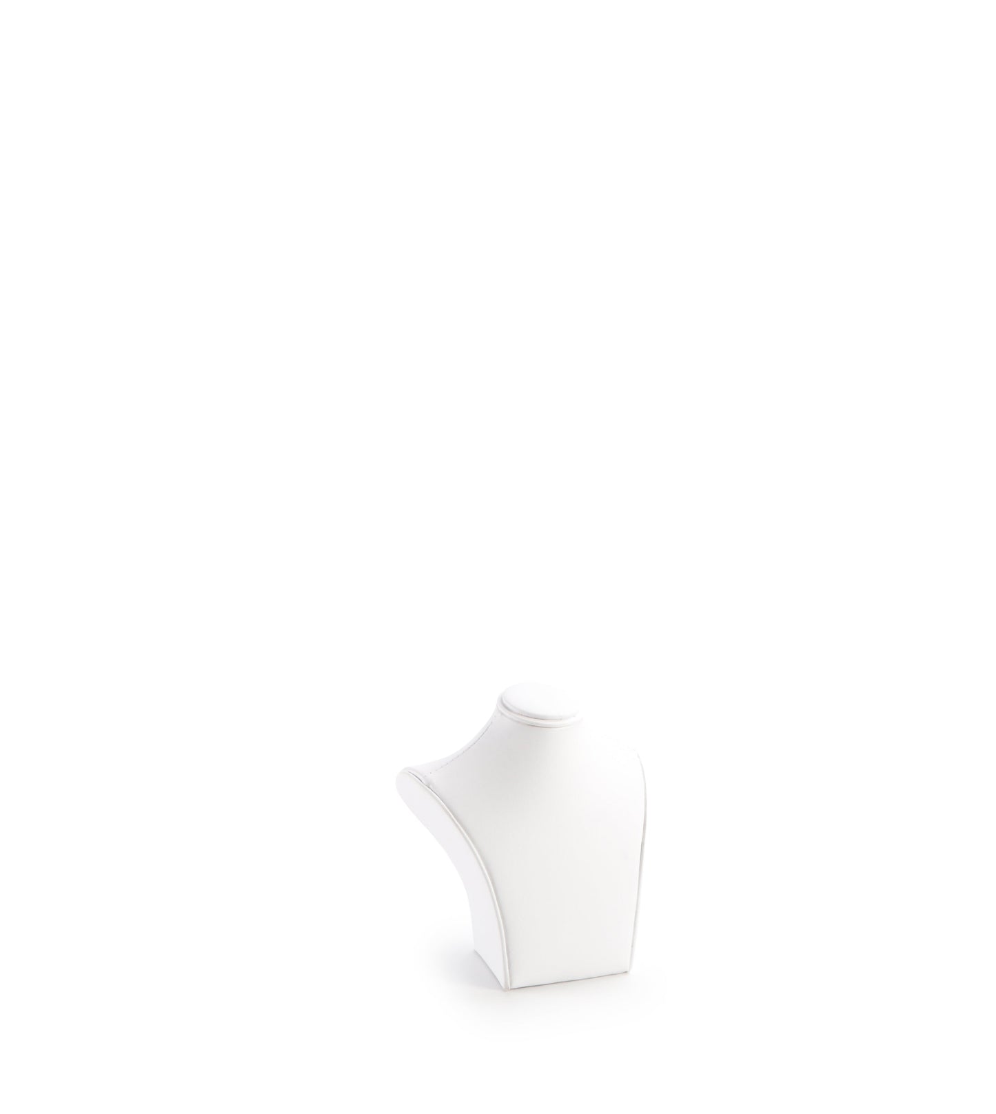 White Leatherette Small Neckform