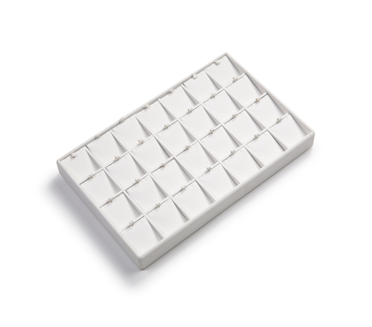 White Leatherette 28 Pendant Tray