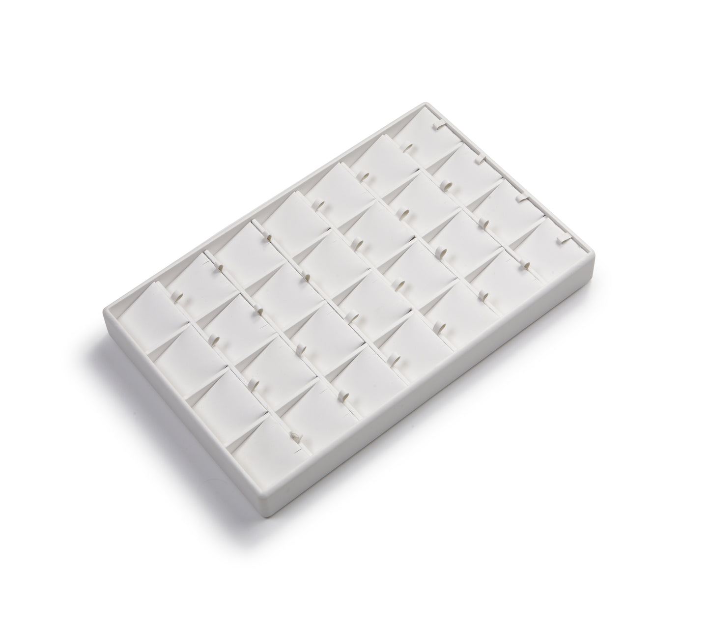 White Leatherette 28 Pendant Tray