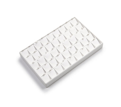 White Leatherette 45 Pendant Tray