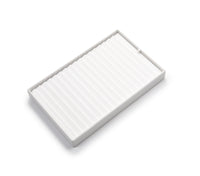 White Leatherette 18 Bracelet Tray