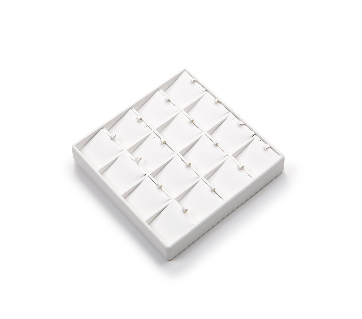White Leatherette 16 Pendant Tray
